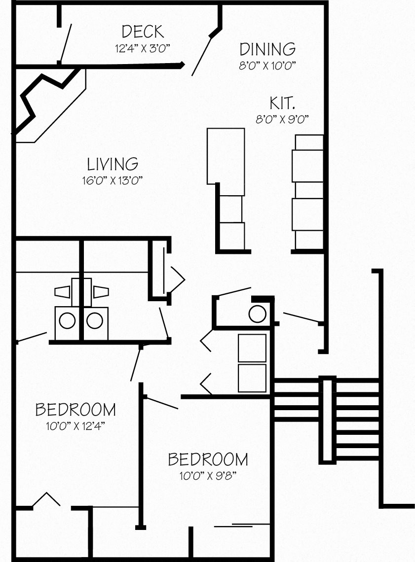 Park Creek Village | Trillium 2x2 928 sq ft Park Creek Village | Trillium 2x2 928 sq ft